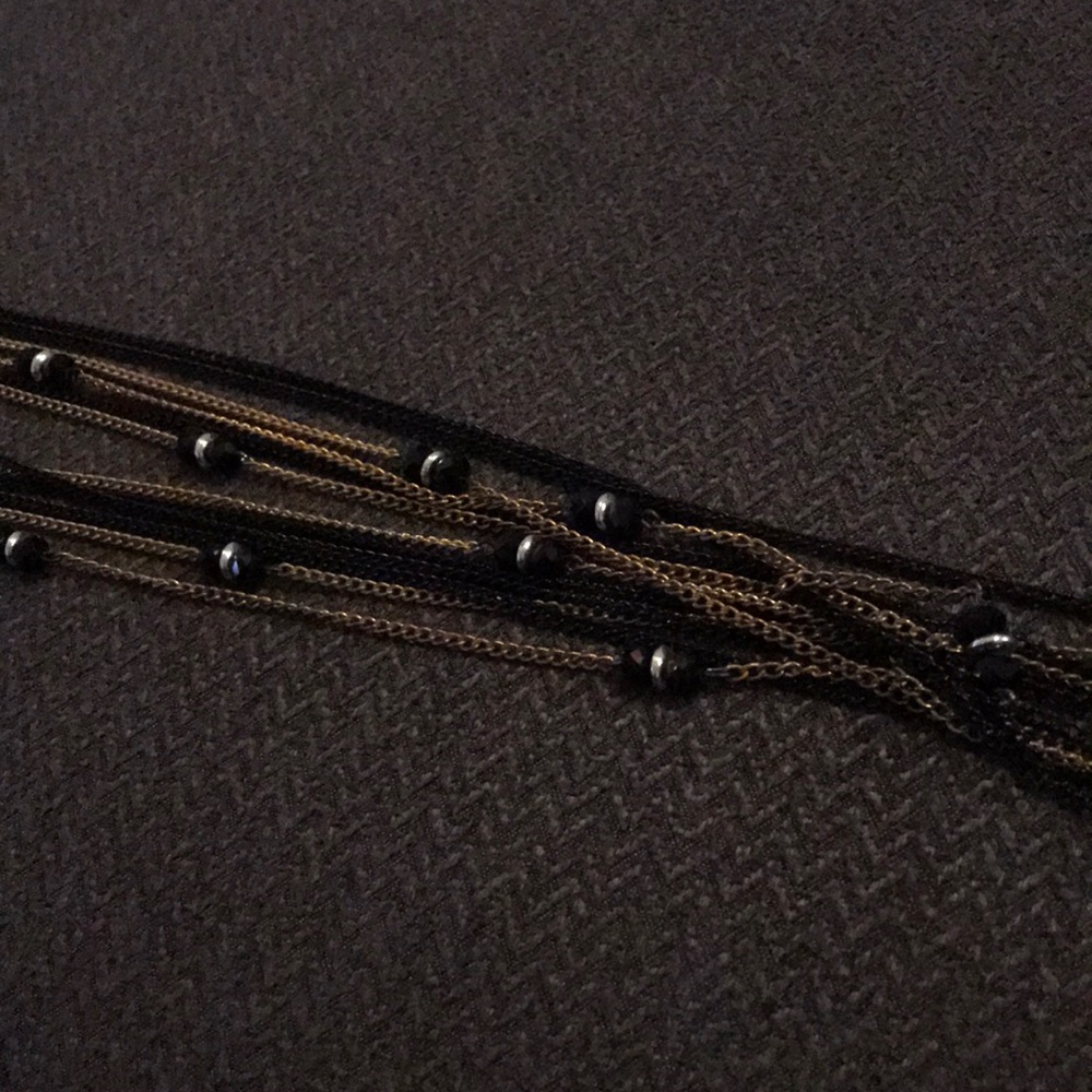 Beaded, chain necklace